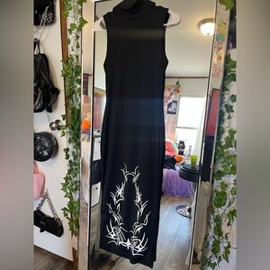 Black maxi dress